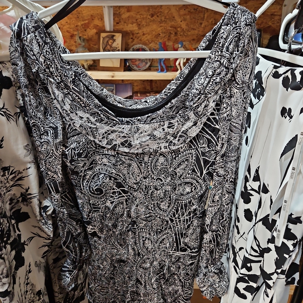 Vintage Jeanne Alexander blouse size L $20